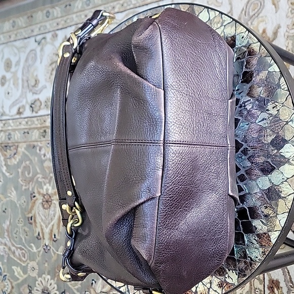 Brown Leather Coach Brooke Purse - Picture 8 of 16